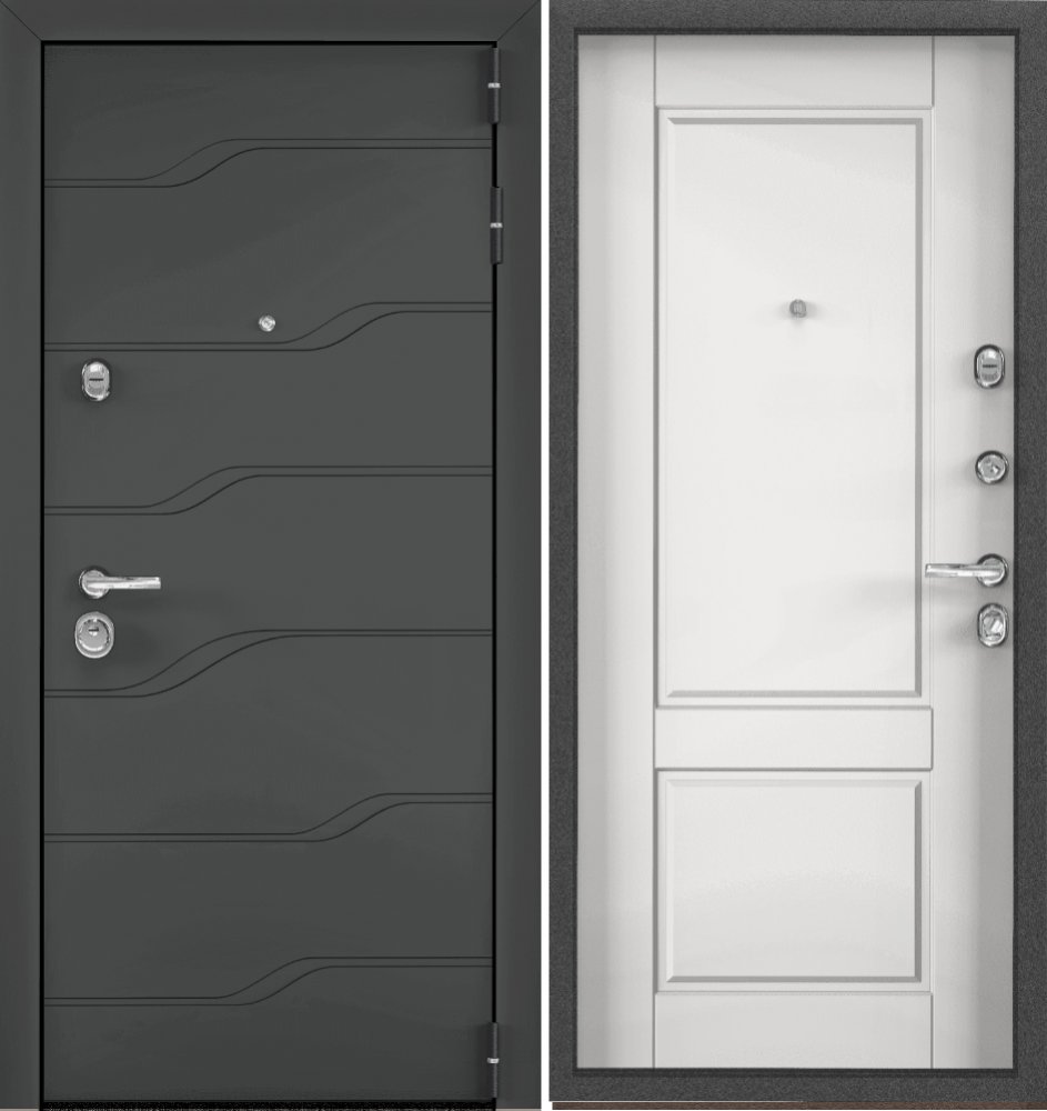 Фото Дверь Цербер 3К(Чёрный муар) Линкор Луна (Сменная панель) DIS006475