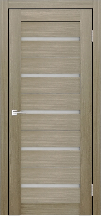 Межкомнатная дверь Легенда X-3 Тон Неаполь Остекление Сатинат белое