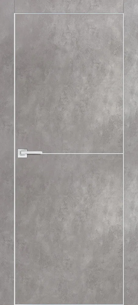 Фото Межкомнатная дверь PX-19 AL кромка с 4-х ст. Серый бетон